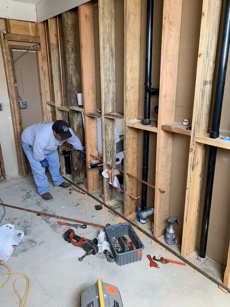 Commercial rough-in plumbing for Water Heater Replacement in Ingram Hills